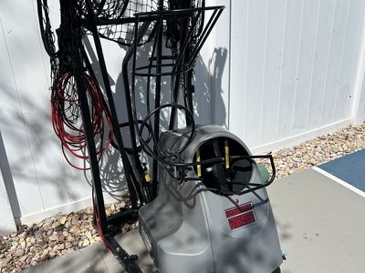 Dr Dish Rebel basketball shooting and rebound machine