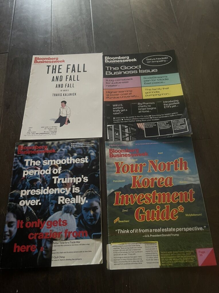 4 Bloomberg Businessweek Magazines