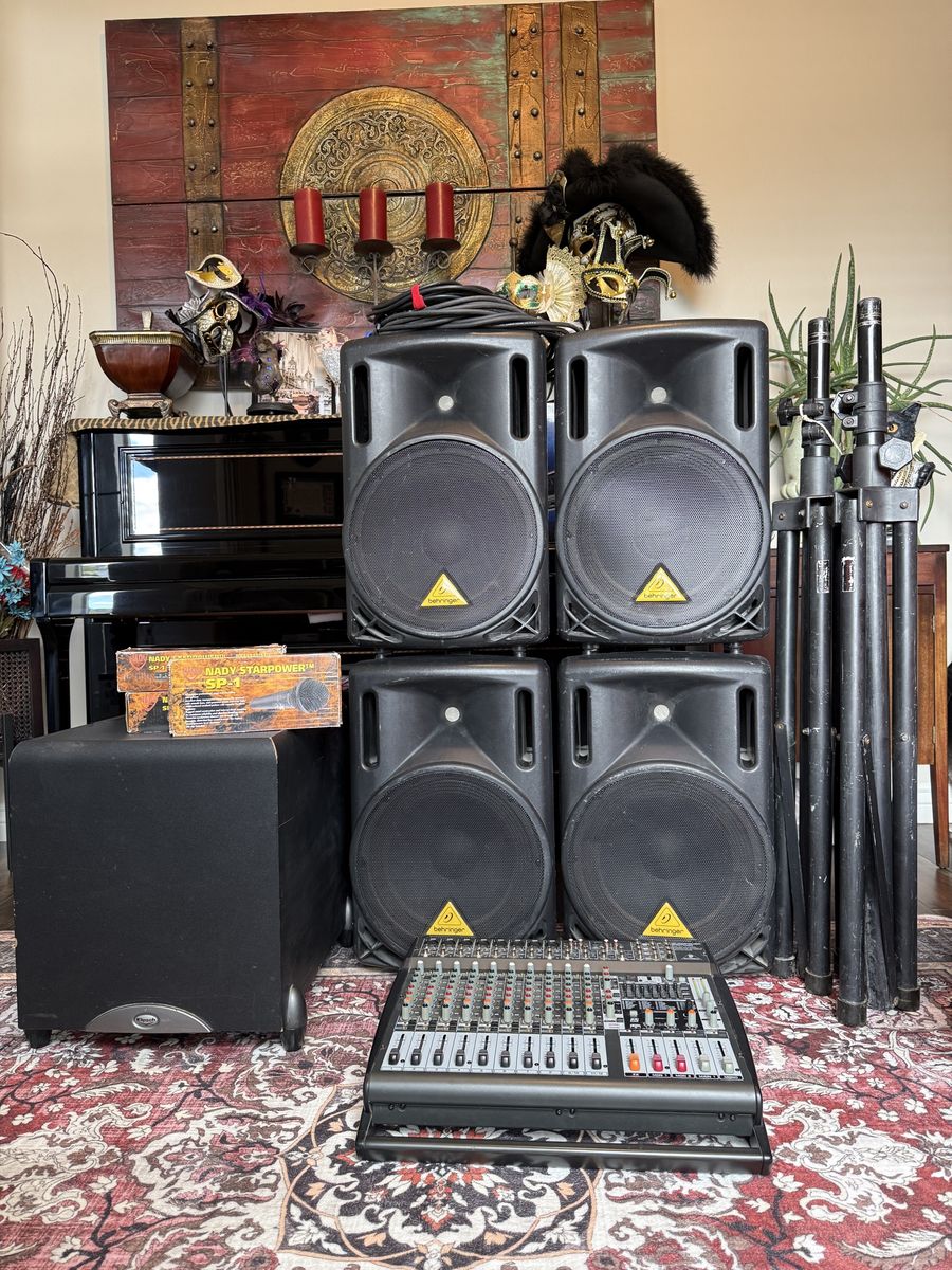 Behringer Mixer and Speaker Set