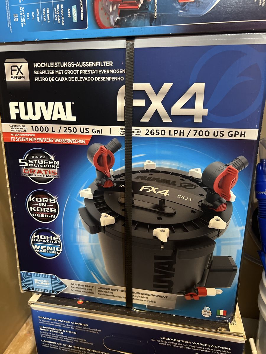 Fluval FX4 High Performance Canister Filter for Aquariums 