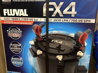 Fluval FX4 High Performance Canister Filter for Aquariums