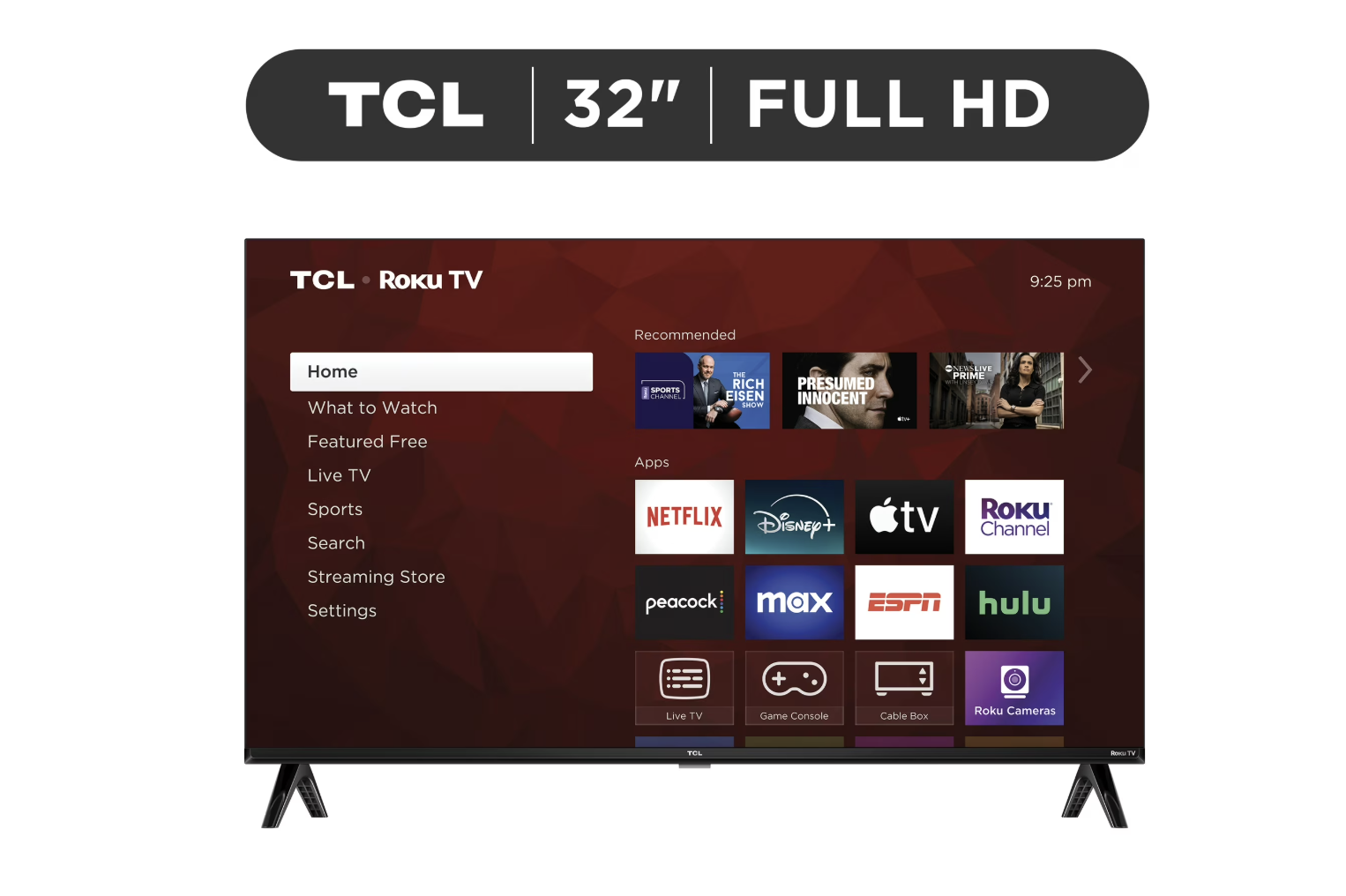 New in box, TCL 32 inch Class S3 1080p FHD LED HDR Smart TV