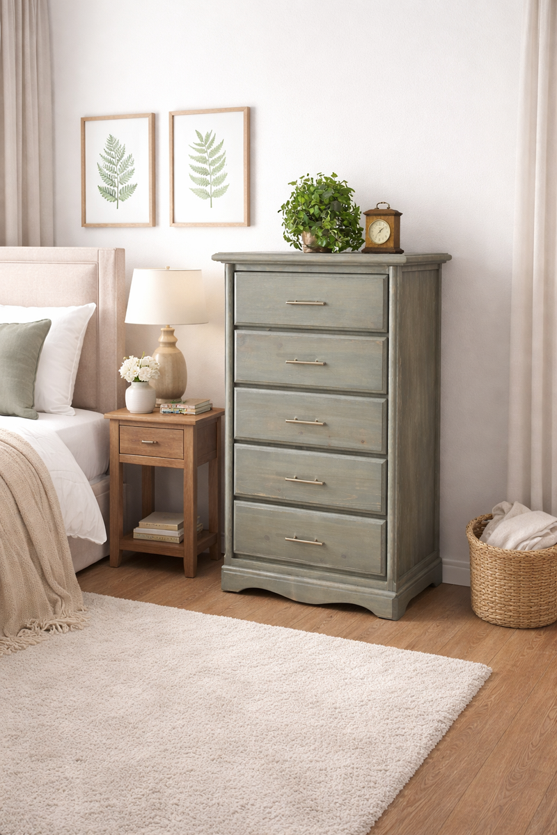 Solid Wood Dresser – Refinished, Durable, Not Particle Board