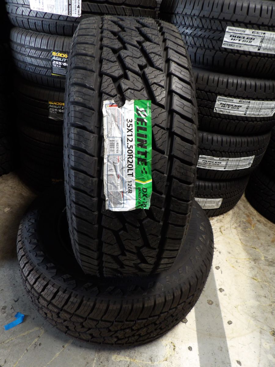 35X12.50R20 DELINTE DX-10 BANDIT A/T PAIR OF TWO NEW TIRES 