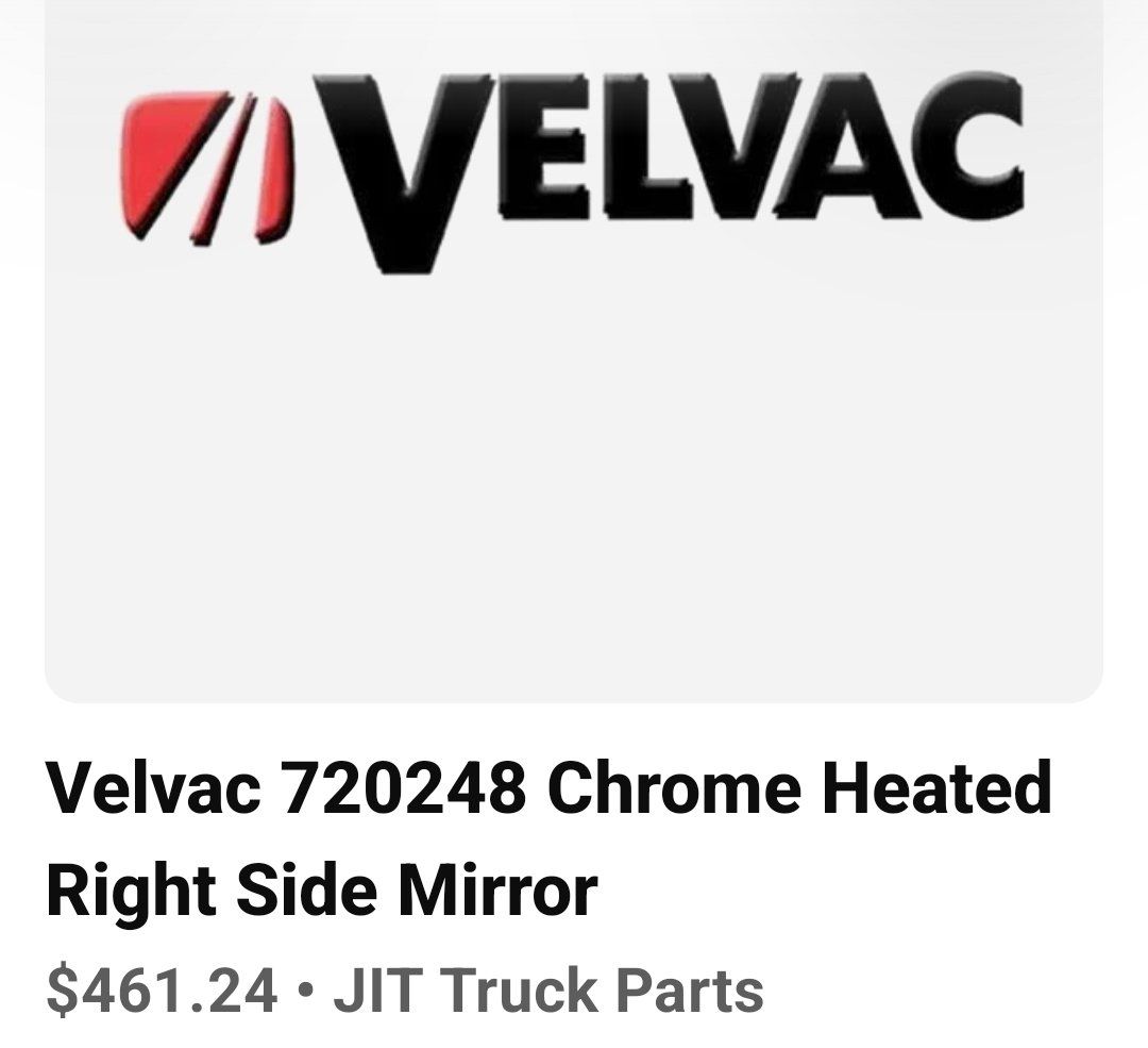 New Valvac 720248 Chrome Heated Right Side Mirror