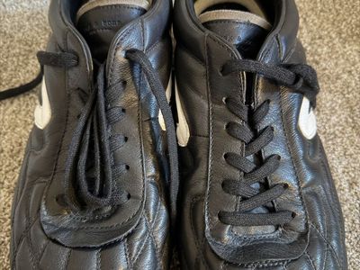 Rag & Bone Black Leather Sneakers with Gum Soles Size 11