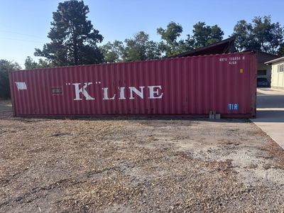 40ft Steel Shipping Container - Red K LINE Cargo Storage Container