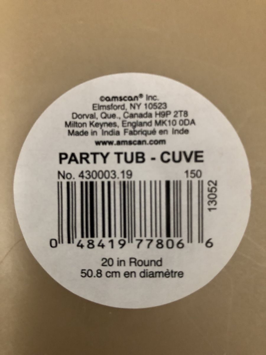 Wedding/Party tub containers 5 available