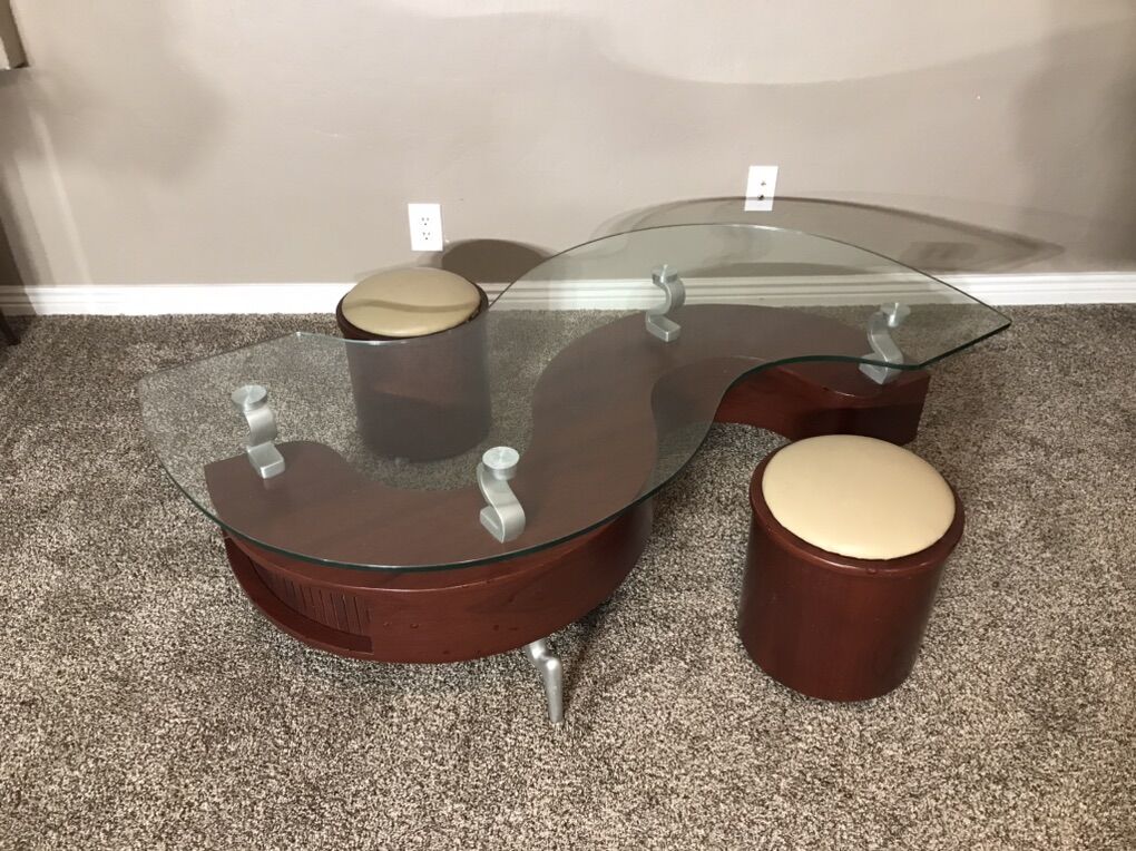 Coffee Table with Glass Top