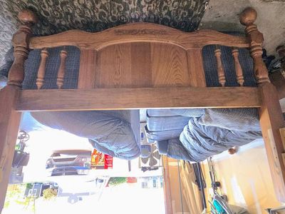 Wood Queen Headboard / Footboard Frame Included