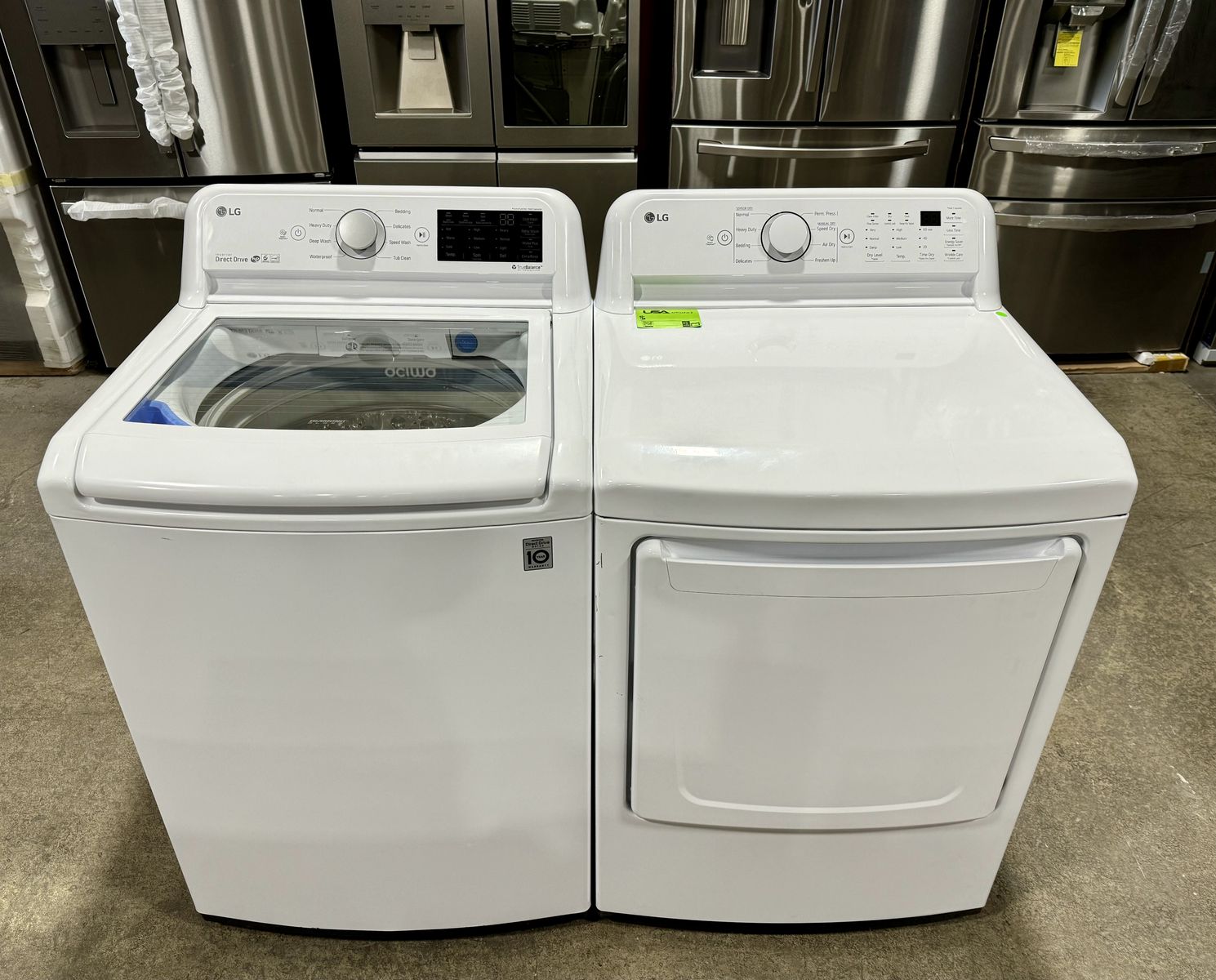 LG WASHER AND DRYER SET WITH WARRANTY