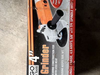 Chicago Electric Power Tools 4" Angle Grinder 4.5 Amps 11,000 RPM 5/8" Arbor