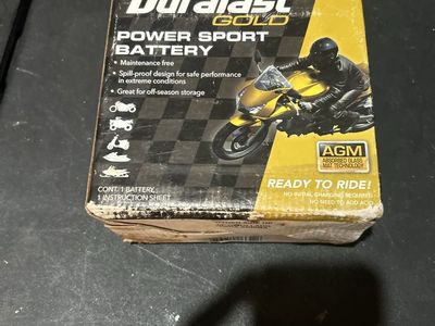 Duralast gold etx14l agm powersport battery