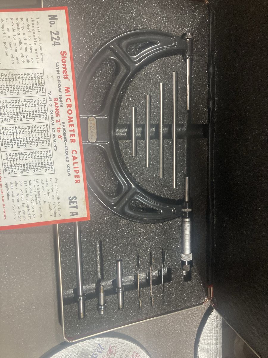 Starrett outside micrometer