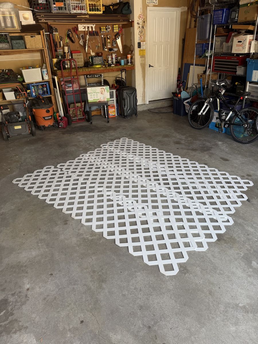 Heavy duty, plastic lattice. Deck. Fence. Landscaping 