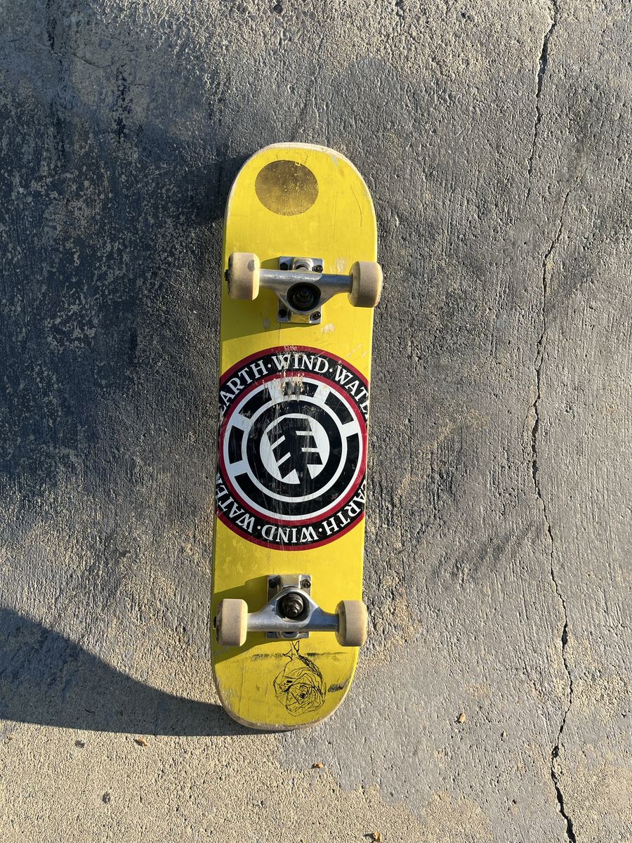 Element Skateboard (Kid Sized) Yellow Complete with Trucks and Wheels