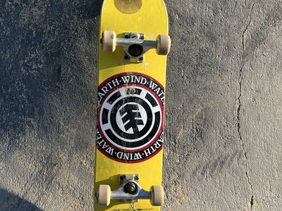 Element Skateboard (Kid Sized) Yellow Complete with Trucks and Wheels