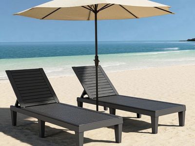 Lounging chairs outside
