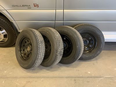 4-ST205/75R15 Trailer Tires/Wheels