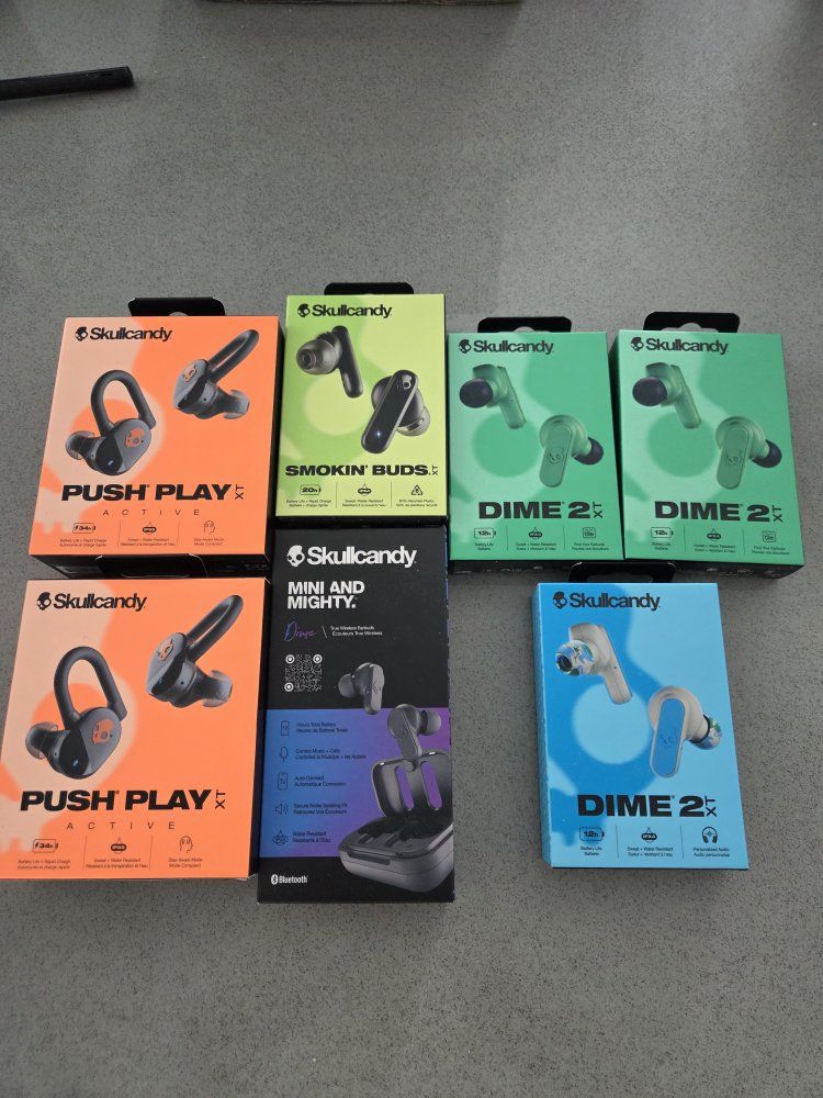 Skullcandy Wireless Earbuds, Factory sealed.