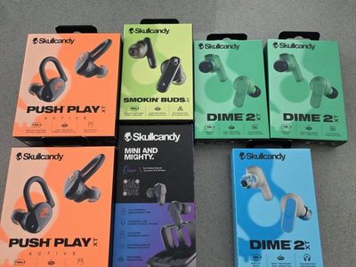 Skullcandy Wireless Earbuds, Factory sealed.