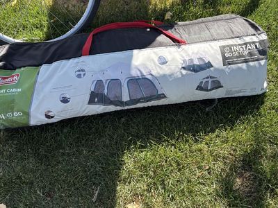 Coleman Instant Cabin 10-Person Camping Tent - 60 Second Setup, Family Size