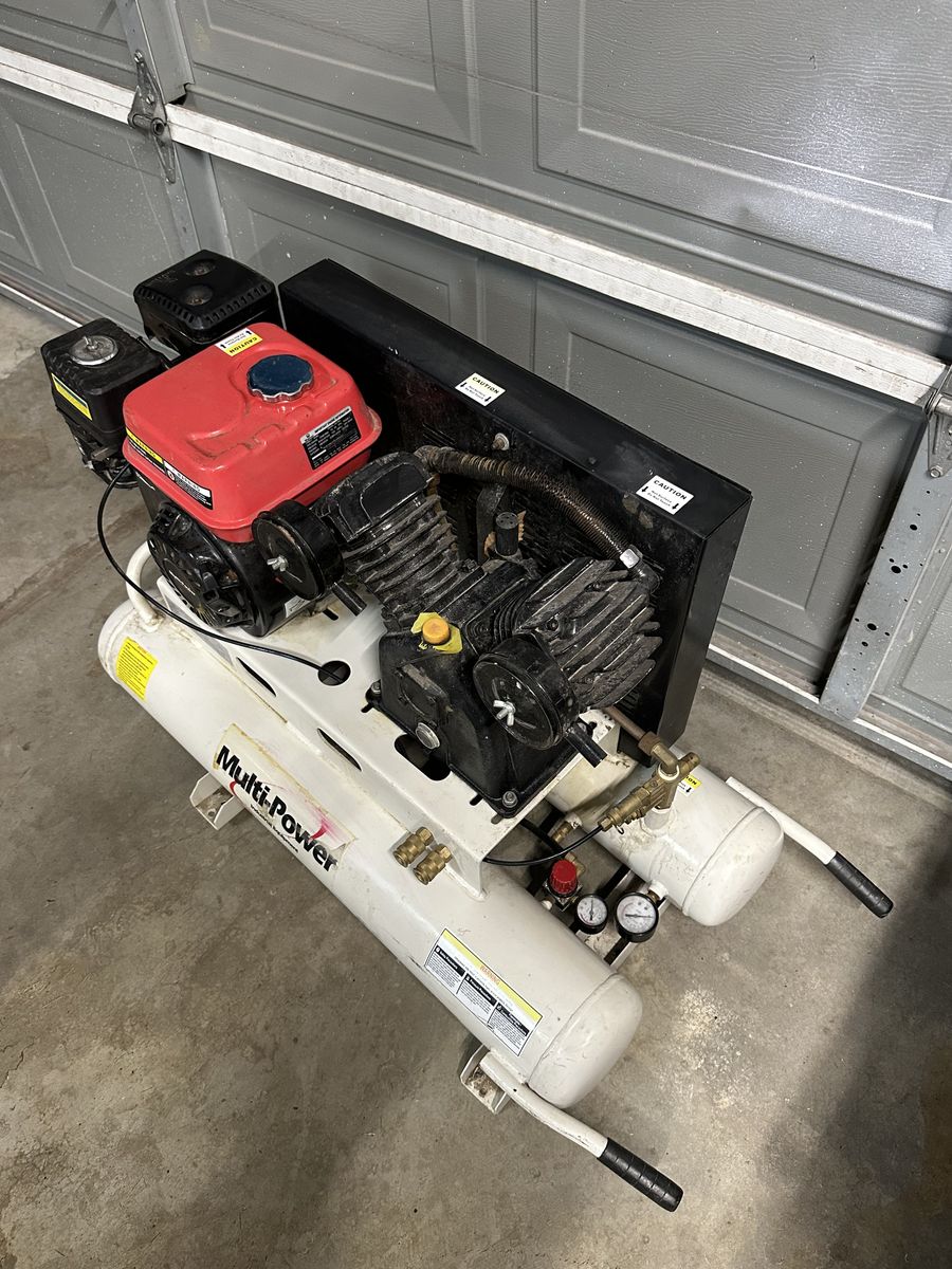 Wheel barrel Gas Air compressor