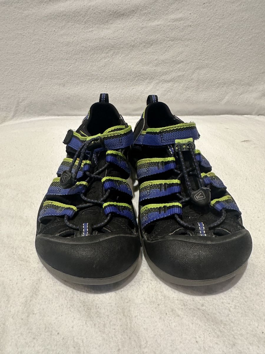 Keen Youth Size 3 Blue/black/lime Hiking Sandals