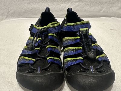 Keen Youth Size 3 Blue/black/lime Hiking Sandals