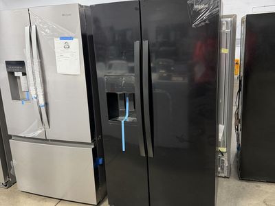 NEW WHIRLPOOL BLACK COUNTER DEPTH SIDE BY SIDE