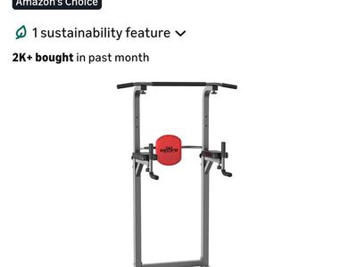 RELIFE REBUILD YOUR LIFE Power Tower Pull Up Bar Station Workout Dip Station for Home Gym Strength Training Fitness Equipment