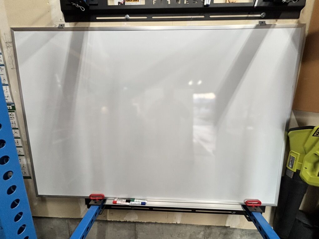 Uline 4'x6' Magnetic Whiteboard