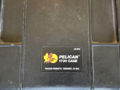 Pelican 1730 Hardigg Protector Case - Black, Watertight, with Foam Insert, Made in USA