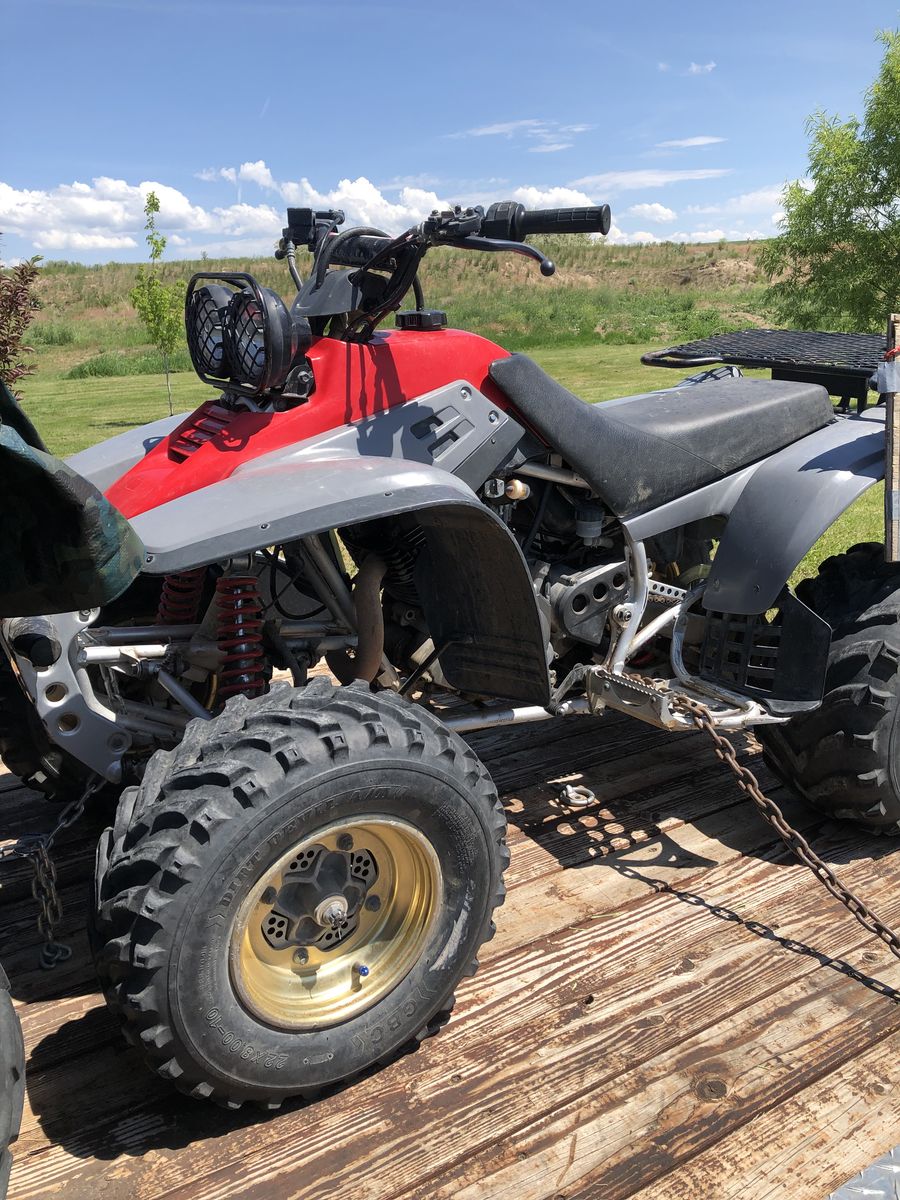 1999 polaris 600 w/plow-yamaha warrior 350