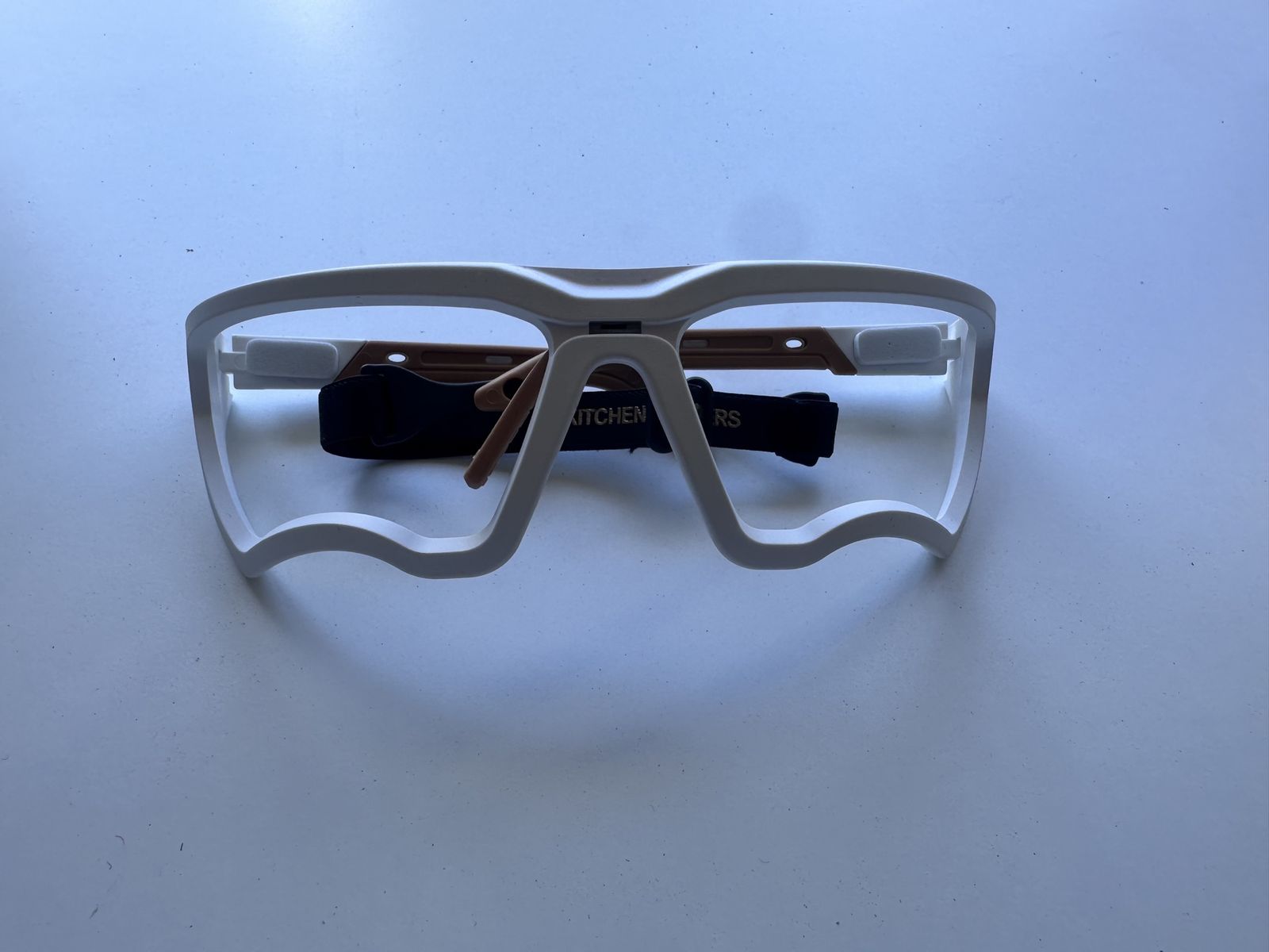 Kitchen Blockers lensless protective eyewear designed for pickleball.