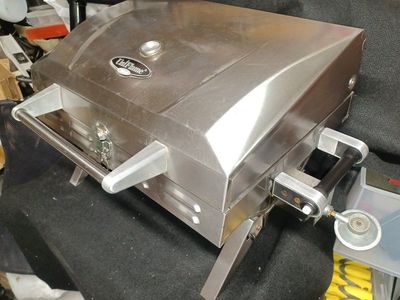Portable Stainless Deluxe Propane Double Grill