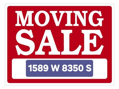 MOVING SALE, SAT 4/11/26, 9-1