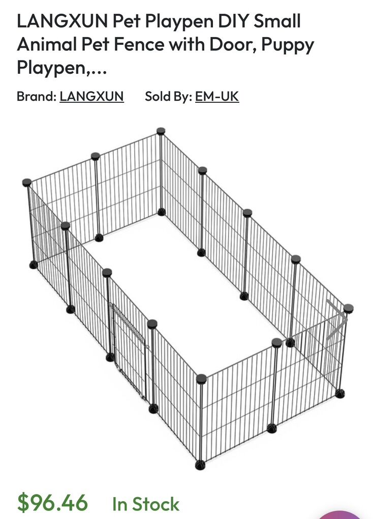 Pet Playpen- DIY Small Animal Pet Fence