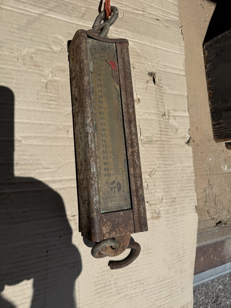 Vintage The Viking Model 8910 100lb Capacity Spring Scale - Made in Chicago, USA