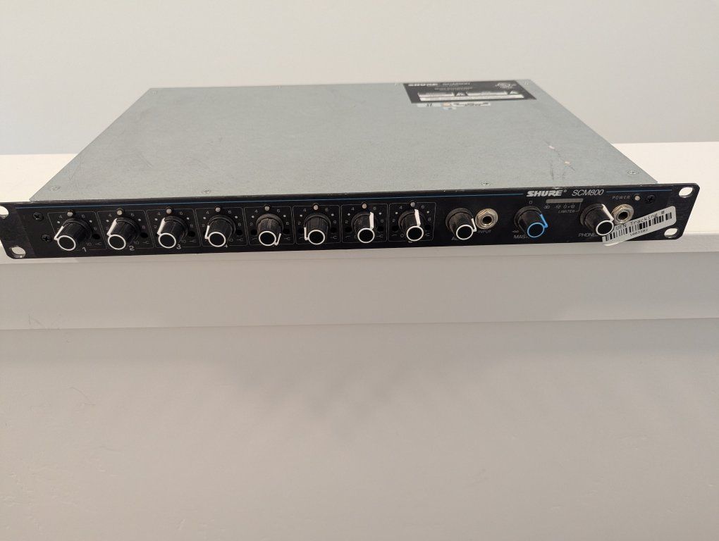 Shure SCM800 8-Channel Commercial Audio Microphone Mixer