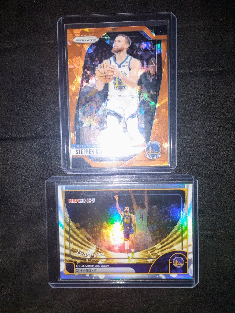 5 NBA cards. Curry and Luka