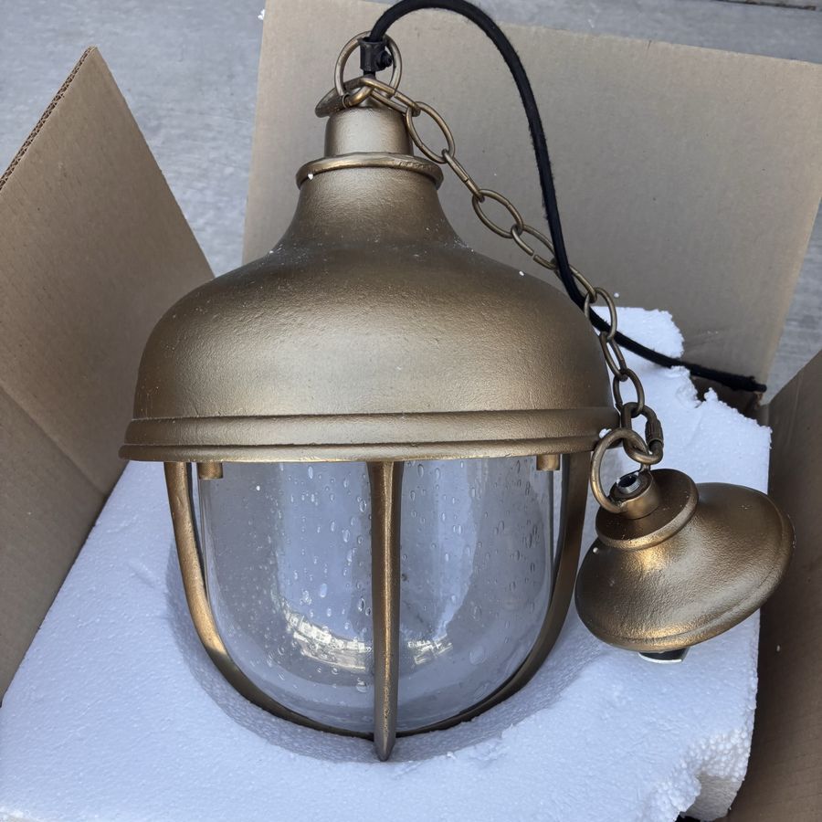 3x Crate and Barrel hanging lights