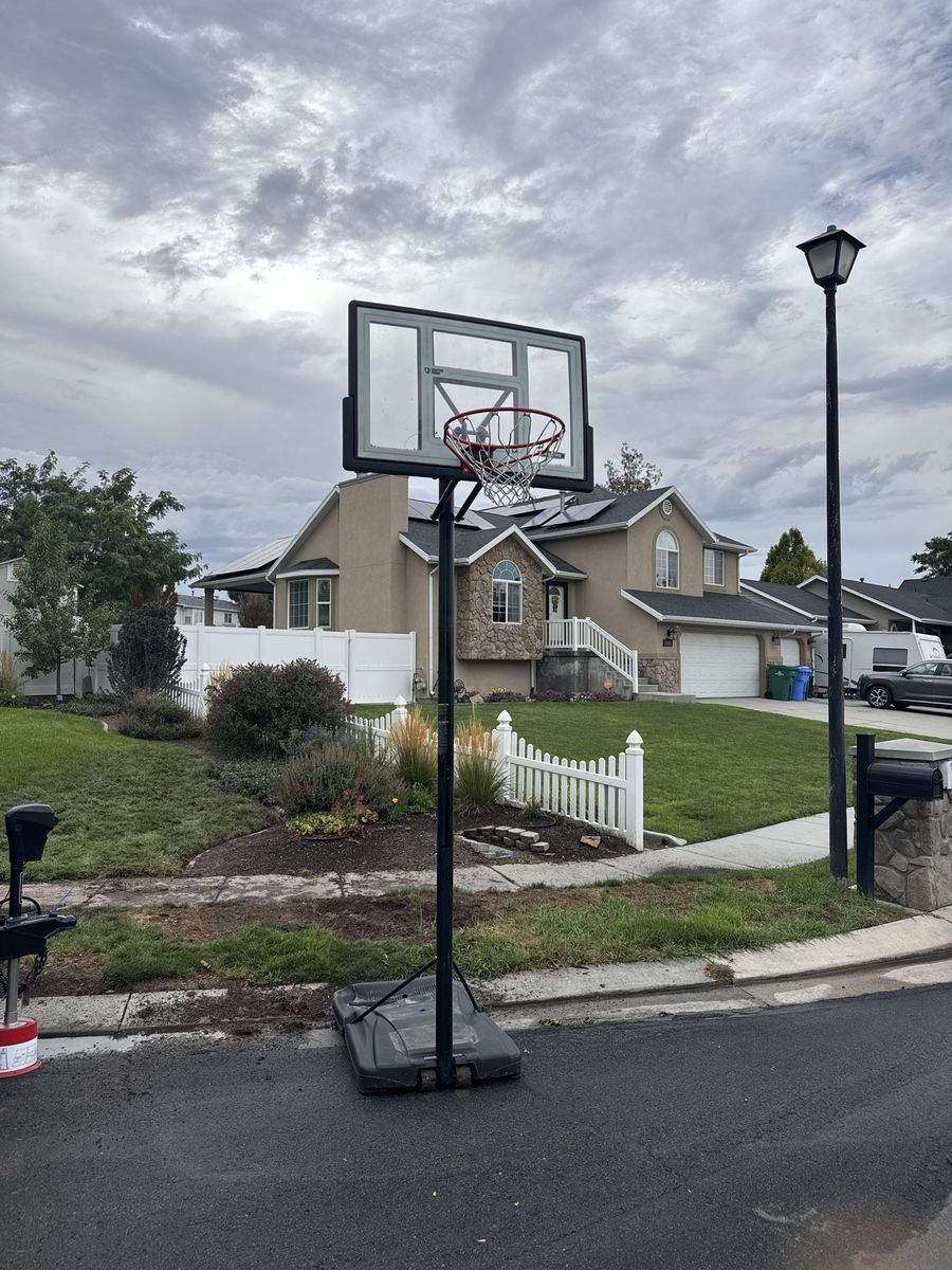 Lifetime Adjustable Basketball Hoop with Shatterproof Backboard