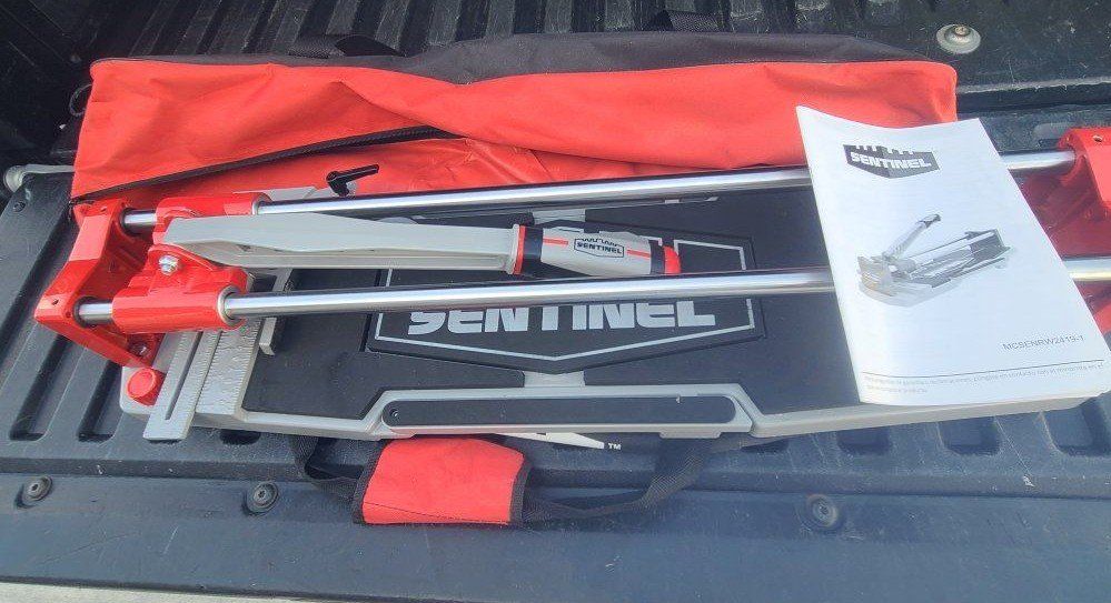 Sentinel 24 Inch Tile Cutter Manual Rail Cutting Tool with Carrying Bag