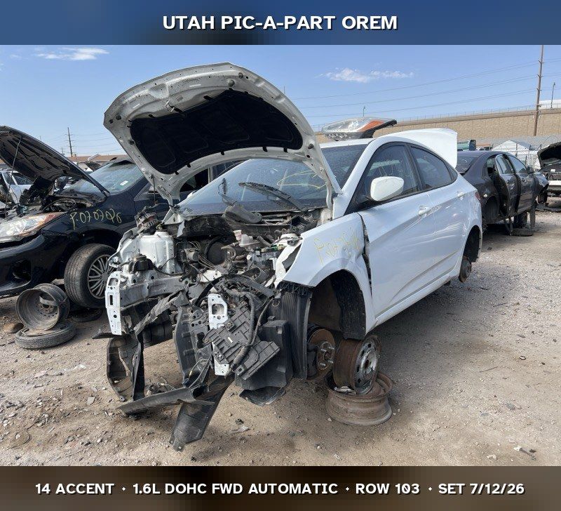 2014 Hyundai Accent Parts - UTPAP Orem