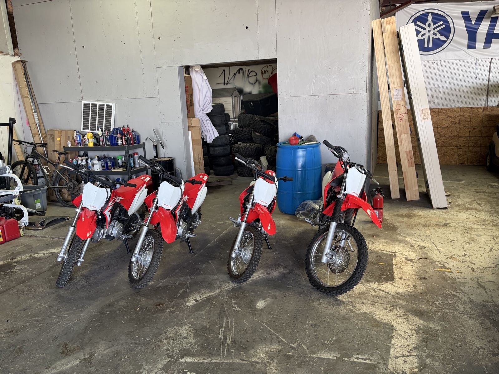 2020 Honda CRF110F (x3) | 2021 Honda CRF125F small wheel