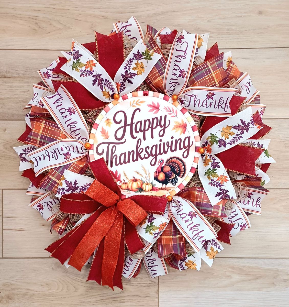 Fall Wreath – Happy Thanksgiving
