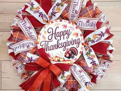 Fall Wreath – Happy Thanksgiving