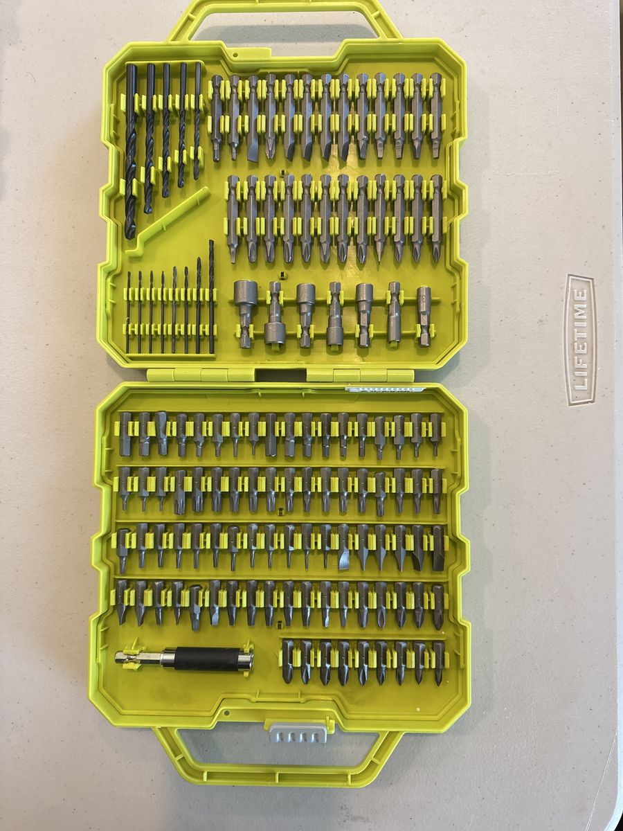 Ryobi 120-Piece Impact Driving Bit Set w/ Drill Bits, Nut Drivers & Magnetic Bit Holder - A10-RY-120