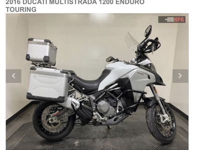 2016 Ducati Multistrada 1200 Enduro Touring Motorcycle - 14,922 Miles, Hard Cases